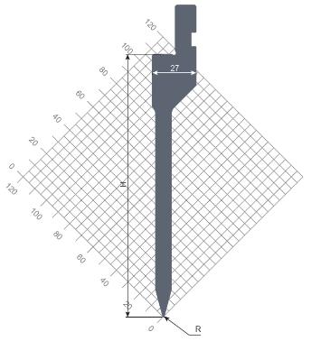 пуансон STP 110 30 R0.65